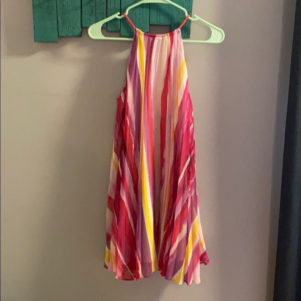 Warm colorful flowy mini dress from Lulus